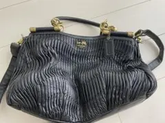 【COACH】マディソン ギャザードレザー キャリー 2WAYバッグ