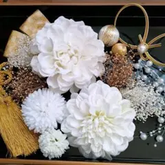 和装振袖白無垢成人式卒業式結婚式等に白い髪飾りセット