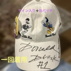 上海ディズニー限定ドナルドダック キャップ サイン入り
