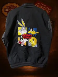 90s RED KAP × LOONEY TUNES ワークジャケット 刺繍のサムネイル