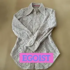 ✳︎EGOIST ✳︎レース柄 長袖シャツ