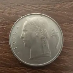 ベルギー 1975年 5フラン硬貨(ボードワン1世)のサムネイル