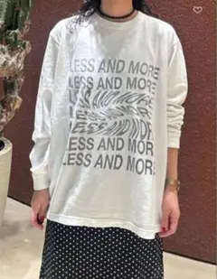 ＜6(ROKU)＞LESS AND MORE ロングスリーブTシャツ