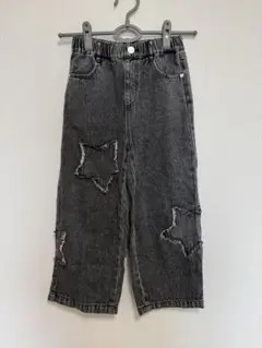 キッズ デニムパンツ 星柄 140cm