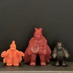 当時モノ　ウルトラ怪獣　蛾超獣　ドラゴリー　ポリ製人形　消しゴム　セット　レア