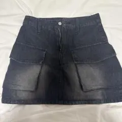 WEGO ダークブルー デニム タイトスカート