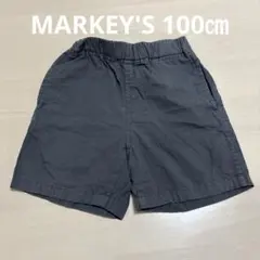 MARKEY'Sグレー ハーフパンツ サイズ100 ウエストゴム