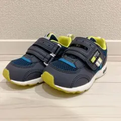 ベビーシューズ ネイビー/イエロー ベルクロ