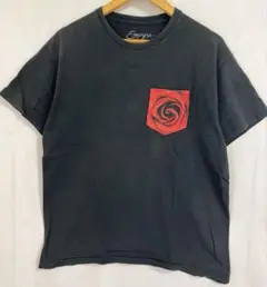 【アメカジ】Empyre エンパイア バラ柄ポケット付きTシャツ ブラック Lのサムネイル