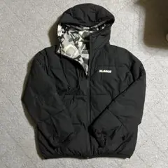 XLARGE ダウンジャケット リバーシブル ブラック 迷彩