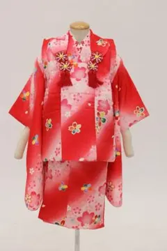七五三 3歳 着物被布セット 鹿子に花や毱 - メルカリ