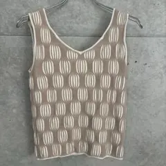 激レア AREA vintage 総柄ニット モックネック ハイネックL - メルカリ