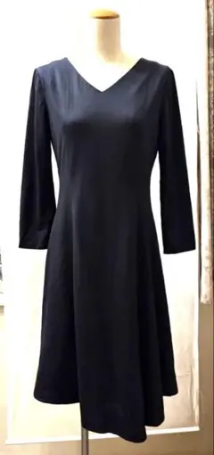 秋冬　インディヴィ　INDIVIストライプ　イレギュラー　濃紺　S M