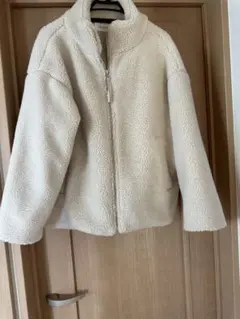 アイボリー フリースジャケット サイズF