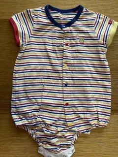 【ホットビスケッツ】ストライプロンパース
