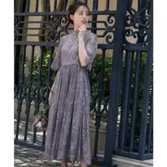 美品 GIRL パーティードレス ロングワンピース レース 結婚式 オケージョン