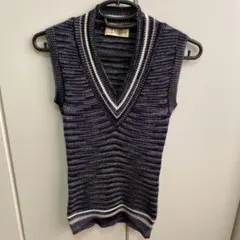 『スリム＆小柄さん＆キッズ】Alpine Rose Ｖネックデザインベスト