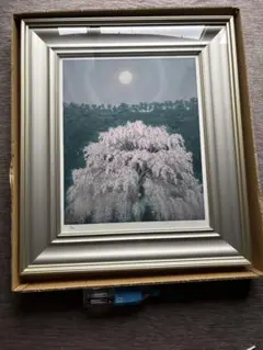 110/450 東山魁夷「花明り」新復刻画 落款・エディション・作品証明有