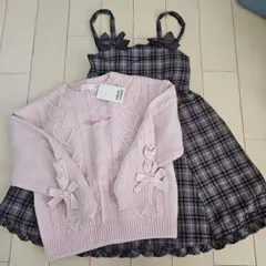 新品♡メゾピアノ♡リボンニット&ワンピースセット　ファミリア　アナスイ