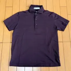 【日本製】gim ジム シーアイランドコットン ポロシャツ S パープルのサムネイル