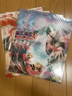 【未開封】初音ミク 赤い羽根募金 クリアファイルセット
