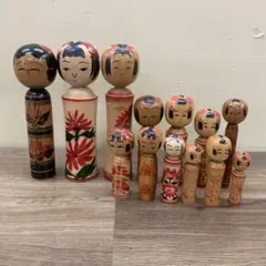 Kokeshi Lot of 5 創作こけし 5体まとめ 14〜30cm - メルカリ