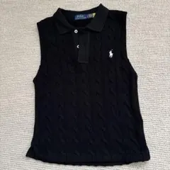Polo Ralph Lauren ケーブルニット ノースリーブ ポロシャツのサムネイル