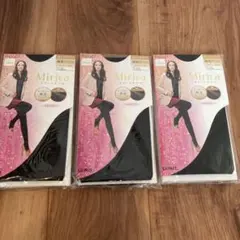 GUNZE Mirica タイツ ブラック 3点セット