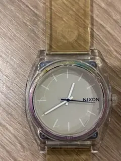 NIXON THE TIME TELLER P クリア 不動 ジャンク 腕時計