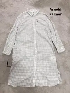 チェック柄 ロングワンピース