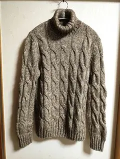 【美品クリーニング済】GRAN SASSOバイオレットウールタートルセーター44 美品クリーニング済】GRAN SASSOバイオレットウールタートル