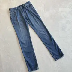 PLST プラステ デニムパンツ ジーンズ ストレッチ 24 ブルー