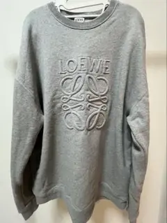 LOEWE グレー ロゴスウェット 中古・古着通販】LOEWE (ロエベ) アナグラムロゴスウェット