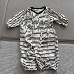 バースデイ ロンパース ボーダー 50-60cm