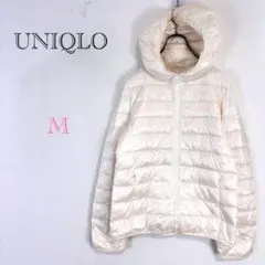 ◆ユニクロ【M】ウルトラライトダウンジャケット フード付きアウター 無地