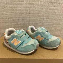 New Balance 996 キッズスニーカー グリーン&オレンジ 14㎝