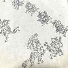 手描き　猫又　猫派　トートバッグ　A4サイズ