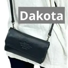 ダコタ　美品　お財布ショルダーバッグ　軽量　レザー　クラッチバッグ　ポシェット