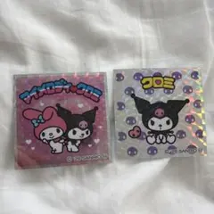 サンリオキャラクターズマンシール　マイメロディ & クロミ 2枚セット