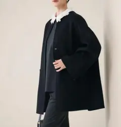 ユナイテッドアローズ 今期 バイカラー リバー ミドルコート