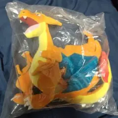 ポケモンセンター 1等 メガリザードンX タオルケット ぬいぐるみ