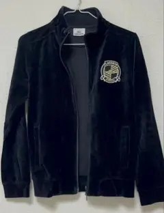 LACOSTE ベロア トラックジャケット 黒