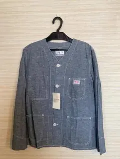 新品 coen コーエン SMITH シャンブレーカバーオール M NAVY