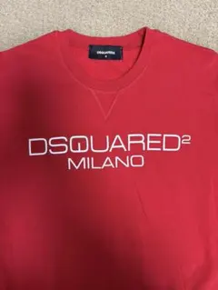 DSQUARED2 ロゴ入りスウェット M レッド
