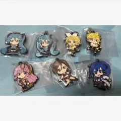 初音ミク　でふぉラバ　ガチャ　フルコンプ　7点セット　ラバーキーホルダー