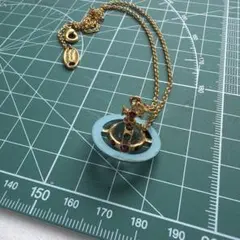 Vivienne Westwoodネックレス オーブ ワールドエンド ターコイズ