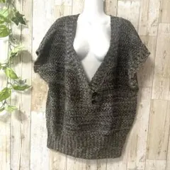 【LEPSIM】レプシィム シンプル ニットベスト フリーサイズ