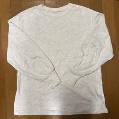 【美品】GU ライトスウェットオーバーサイズT 02ライトグレー　Lサイズ