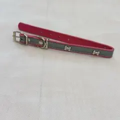犬 首輪 反射レザー付き ペット用品 調整可能　ピンク　【Sサイズ】　猫にも対応