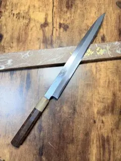 富樫作　水焼き　白一鋼　柳刃　尺1 330ミリ 富樫作 水焼き 白1鋼 柳刃 尺1 330ミリ 本焼 牛刀